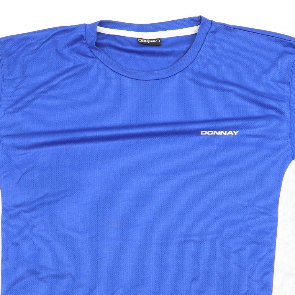 Donnay Mens Blue    T-Shirt Size L
