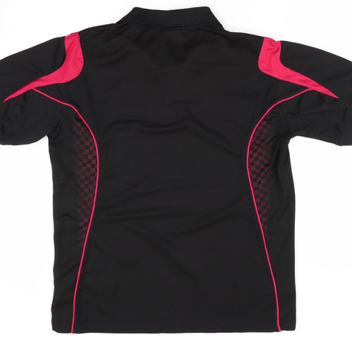 Manav Mens Black    T-Shirt Size M  - Cymru