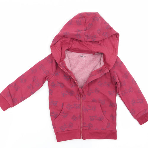 M &Co KIds Boys Brown Geometric  Jacket  Size 18-24 Months  - Car print