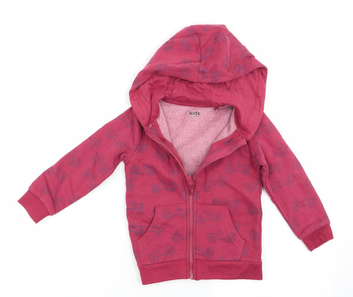 M &Co KIds Boys Brown Geometric Jacket Size 18-24 Months - Car print