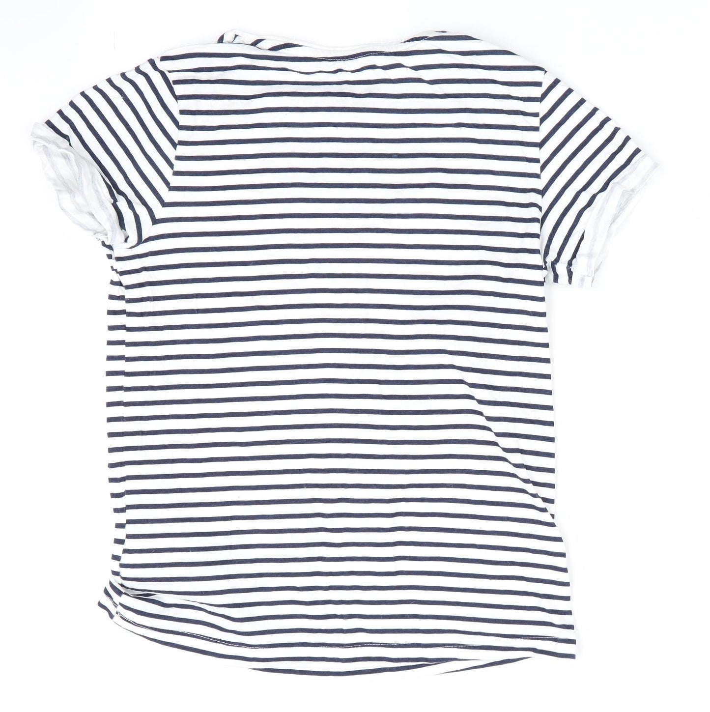 Primark Girls Blue Striped  Basic T-Shirt Size 10-11 Years  - Bonjour Paris