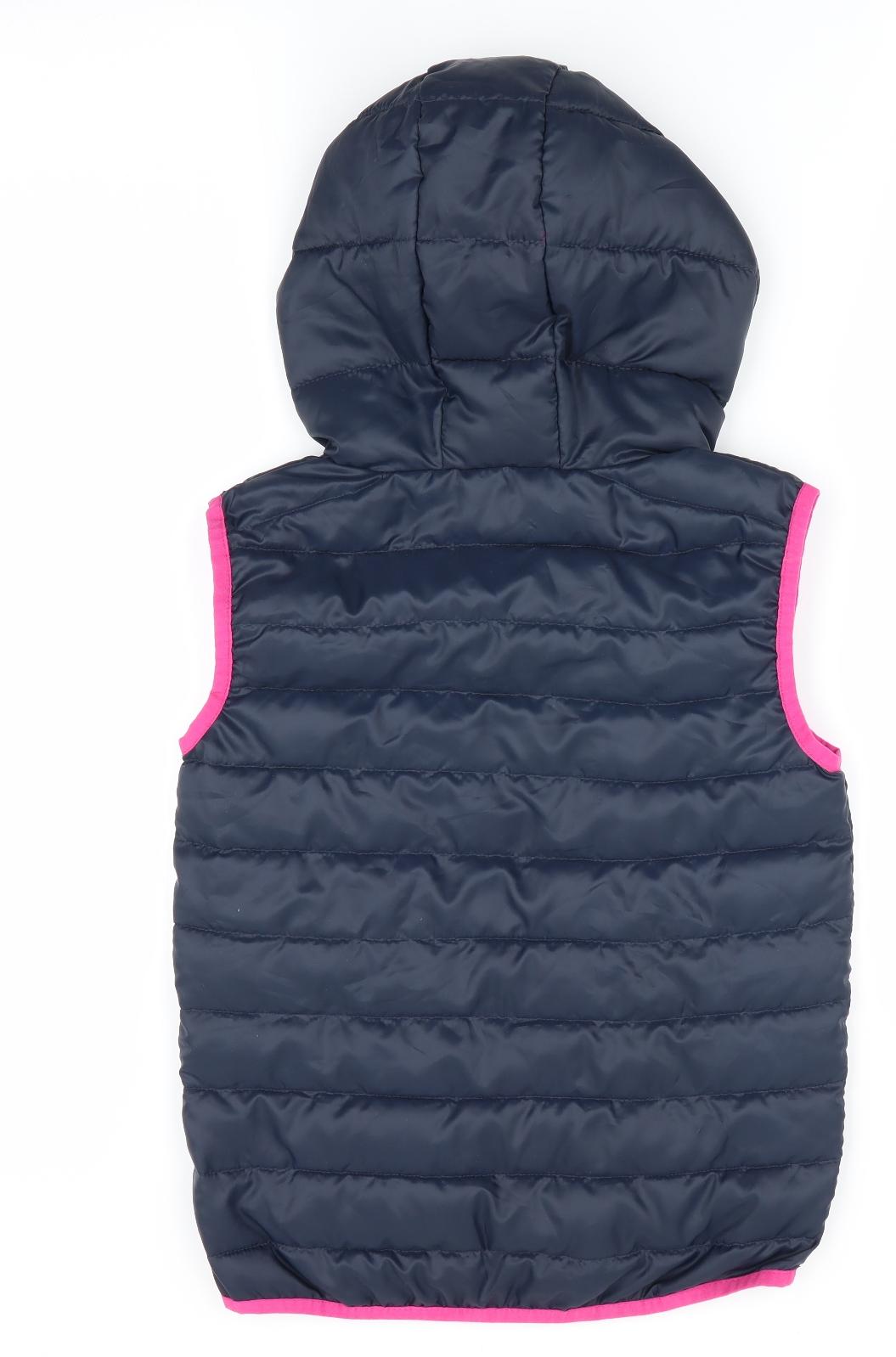 Freedom Trail Girls Blue   Gilet Waistcoat Size 5-6 Years
