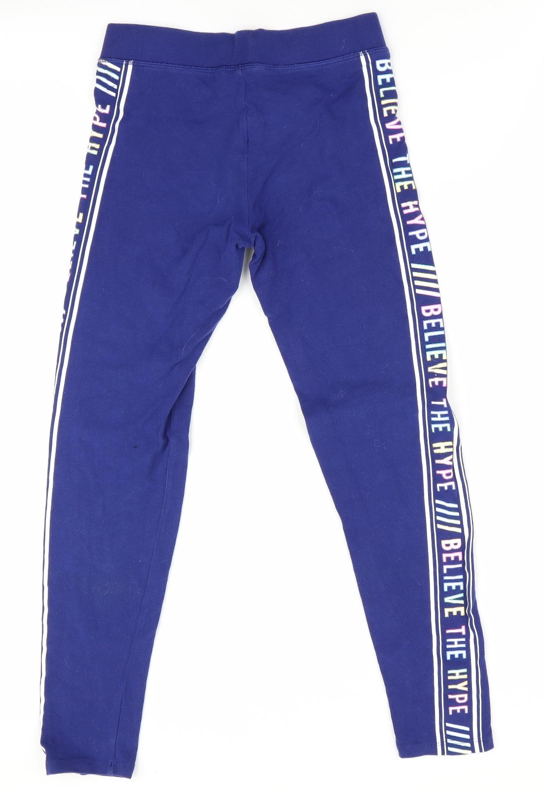 Marks and Spencer Girls Blue   Jegging Trousers Size 11-12 Years - Believe the Hype
