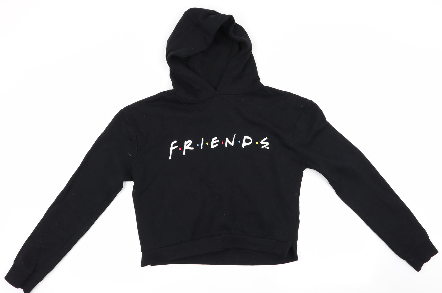 Friends Girls Black   Pullover Hoodie Size 13-14 Years