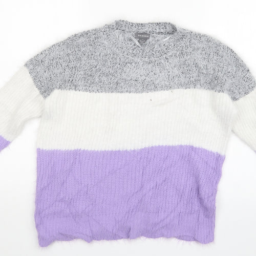Primark Womens Multicoloured Striped  Pullover Jumper Size S