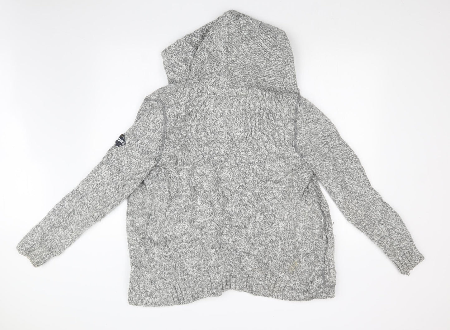 Superdry Mens Grey   Full Zip Hoodie Size M