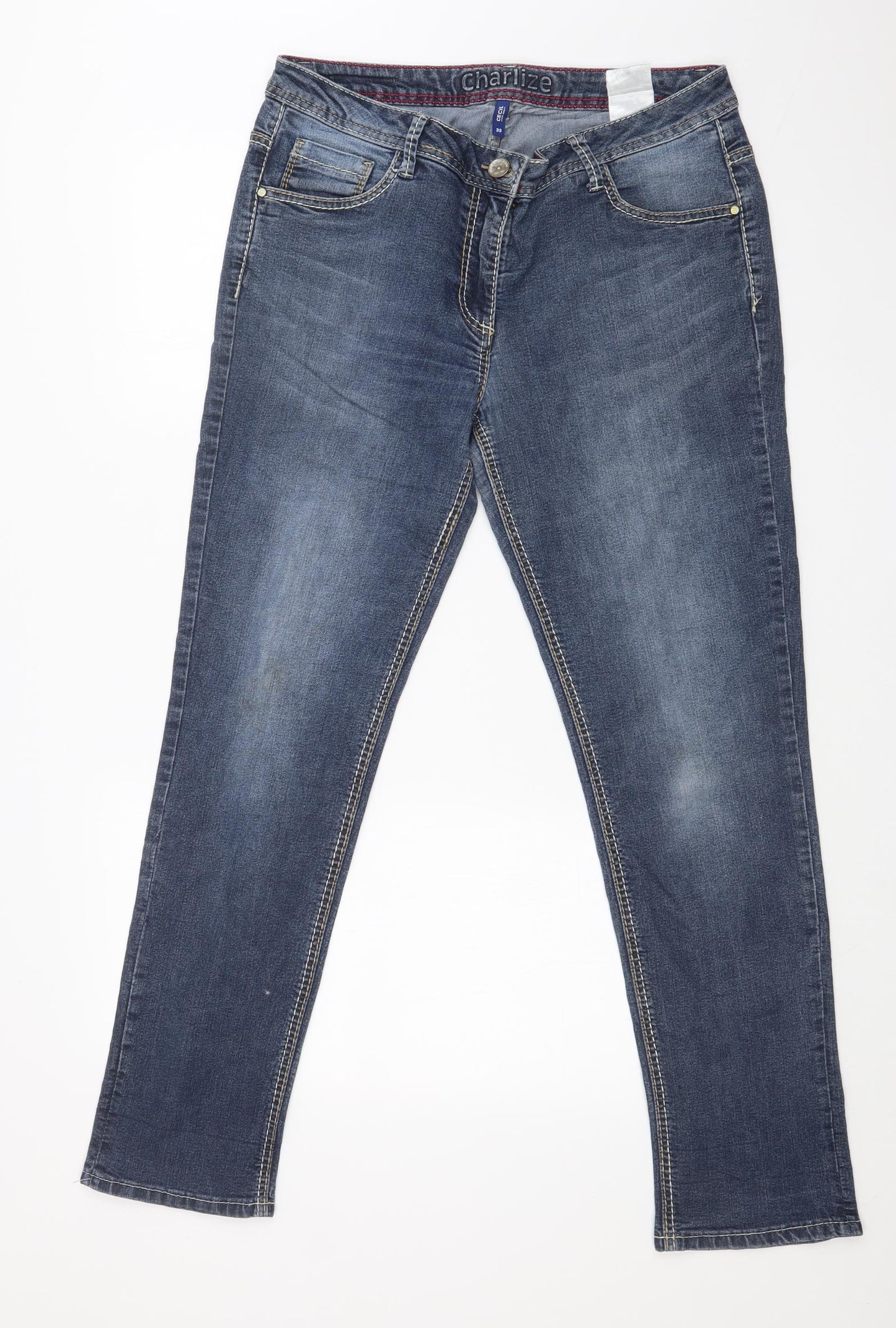 Cecil Womens Blue   Straight Jeans Size 32 L29 in