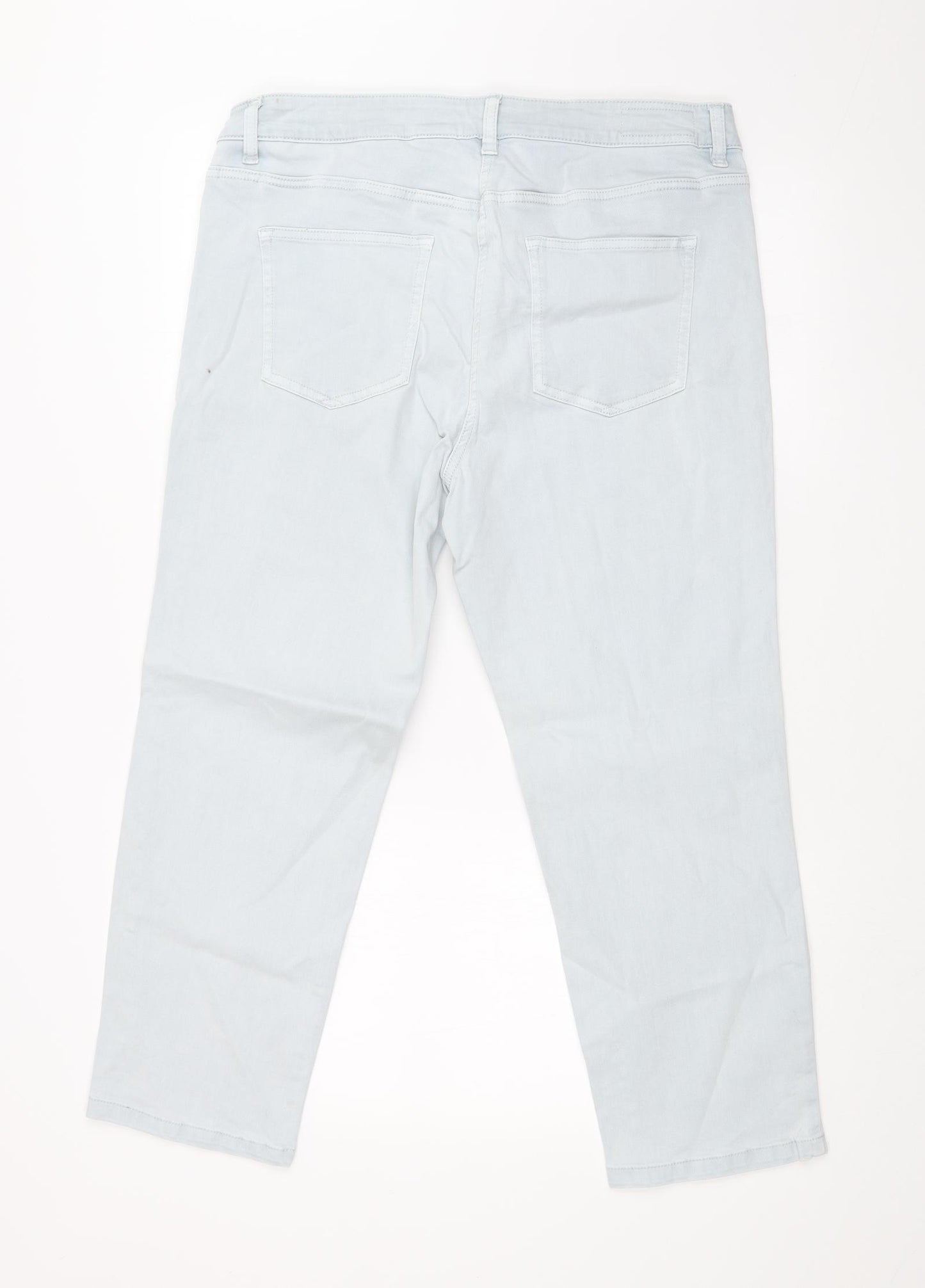 NEXT Womens Blue   Cropped Jeans Size 16 L25 in