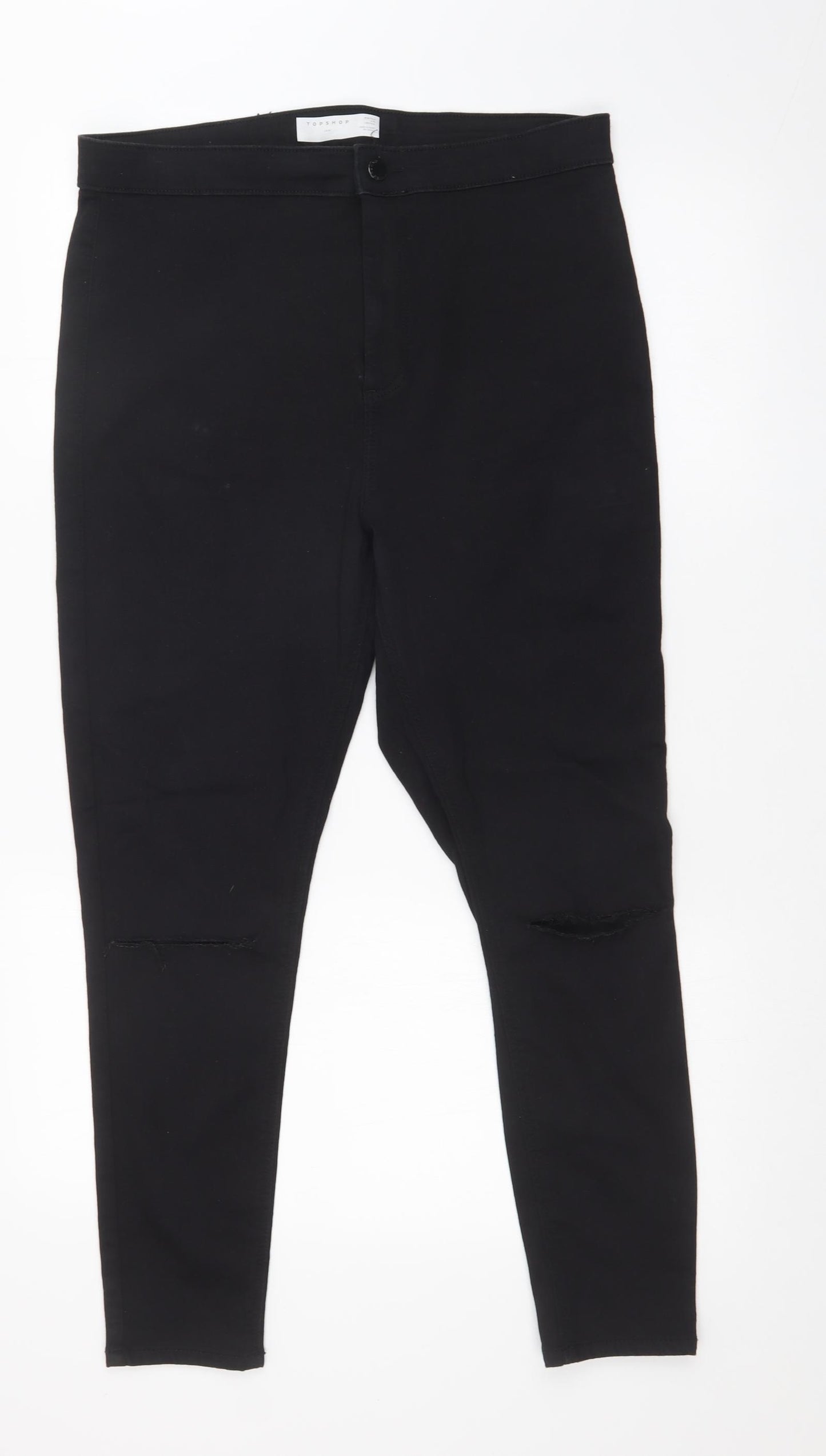 Topshop Womens Black   Skinny Jeans Size 36 in L30 in
