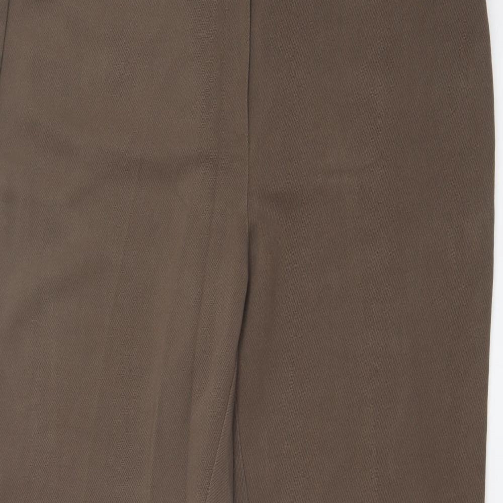 M&S Womens Brown   Trousers  Size 16 L31 in