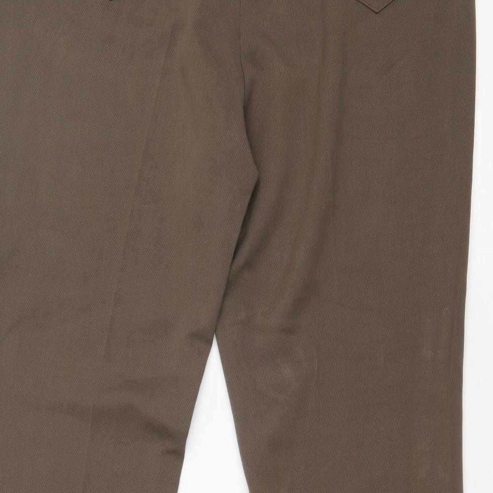 M&S Womens Brown   Trousers  Size 16 L31 in