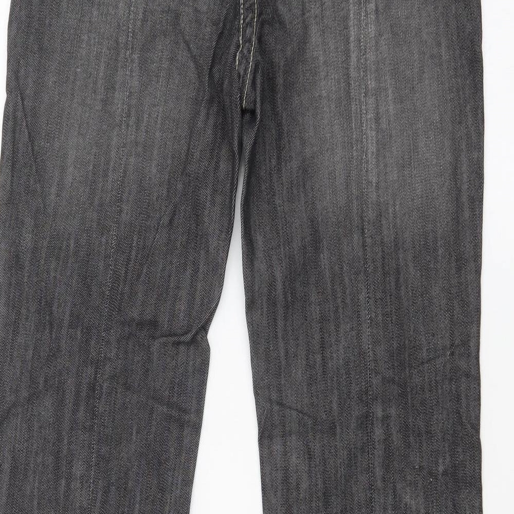 NEXT Womens Grey   Flared Jeans Size 12 L30 in