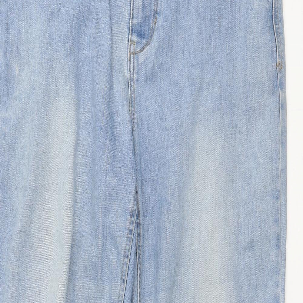 Peacocks Womens Blue   Straight Jeans Size 12 L30 in