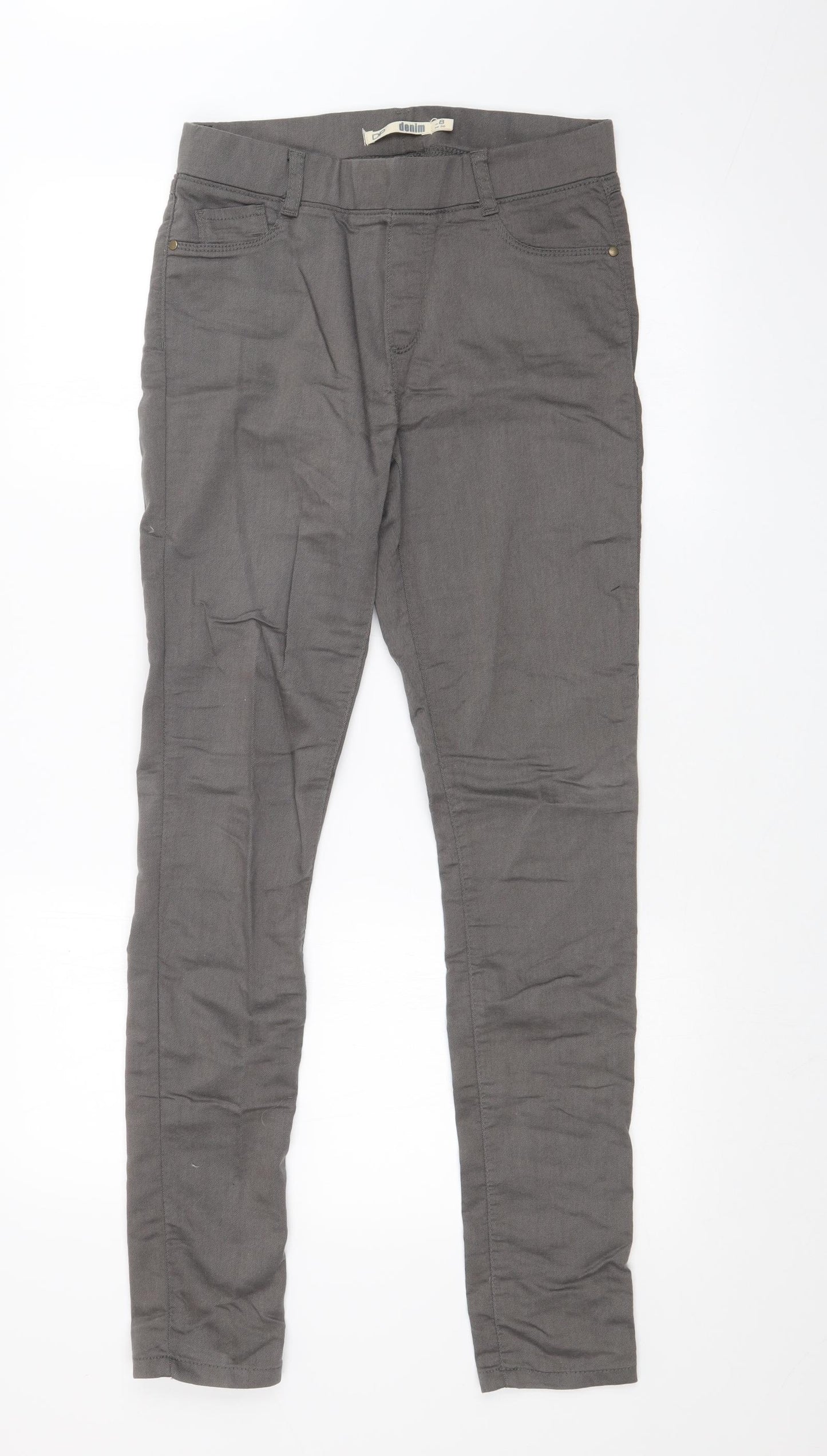 Dorothy Perkins Womens Grey   Skinny Jeans Size 8 L30 in