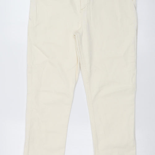 DENIM CO Womens White   Straight Jeans Size 14 L26 in