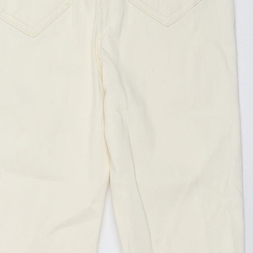 DENIM CO Womens White   Straight Jeans Size 14 L26 in