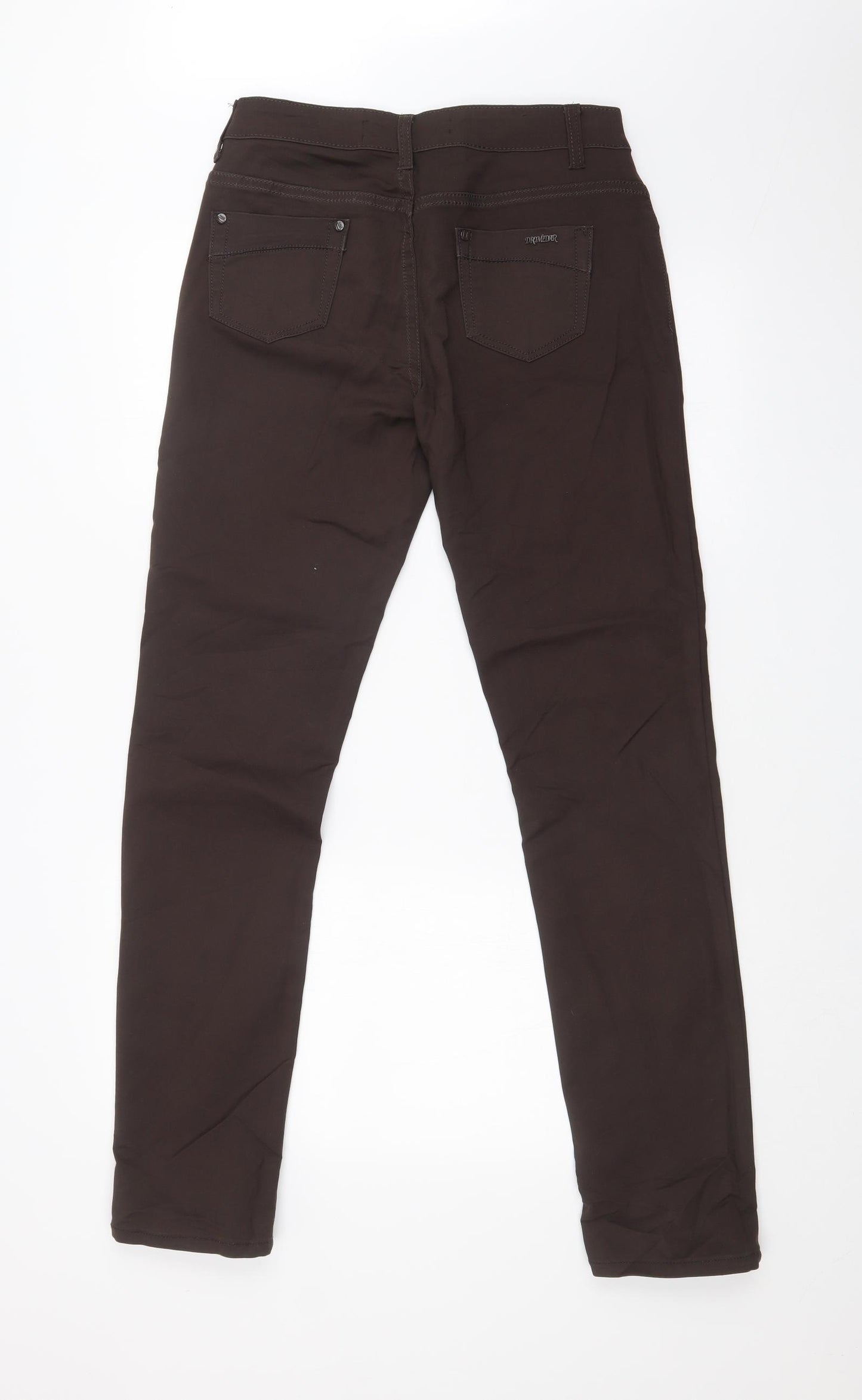 DROMEDAR Womens Brown   Straight Jeans Size 12 L30 in