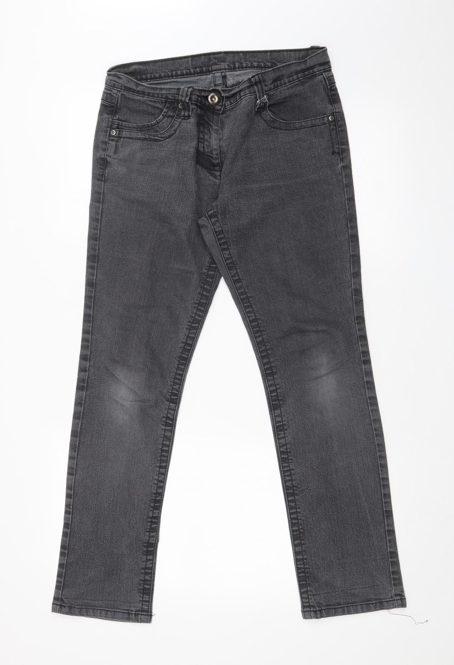 Dorothy Perkins Womens Black   Straight Jeans Size 12 L26 in