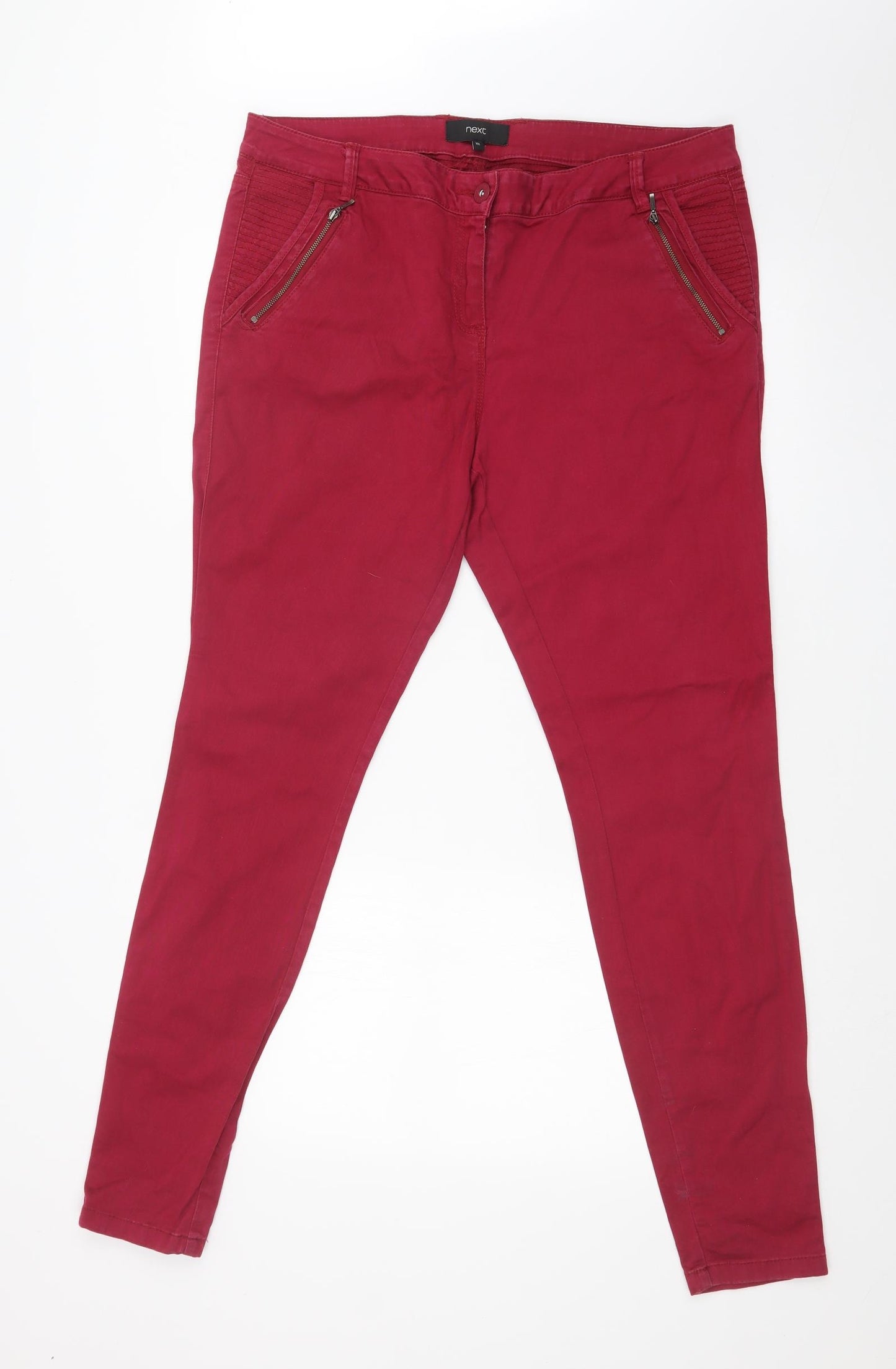 NEXT Womens Pink   Straight Jeans Size 16 L30 in