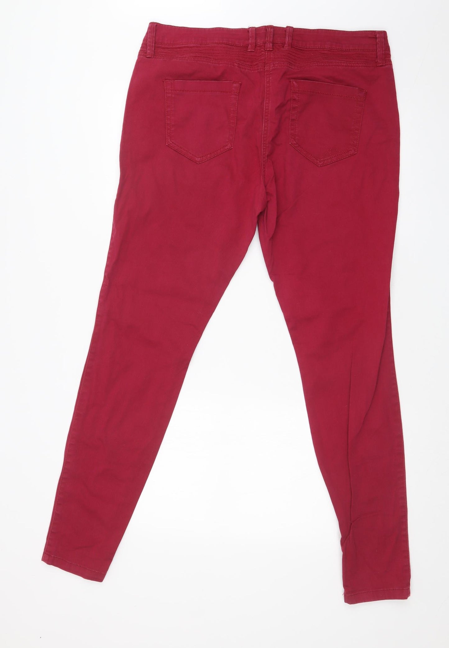 NEXT Womens Pink   Straight Jeans Size 16 L30 in