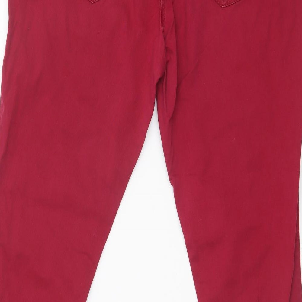 NEXT Womens Pink   Straight Jeans Size 16 L30 in