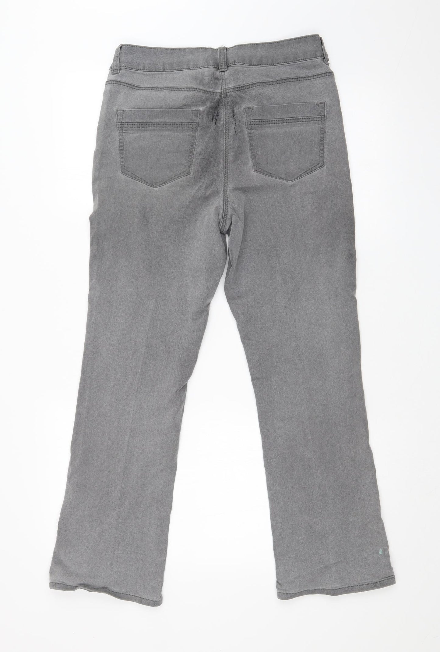 BONMARCHE Womens Grey   Bootcut Jeans Size 10 L27 in