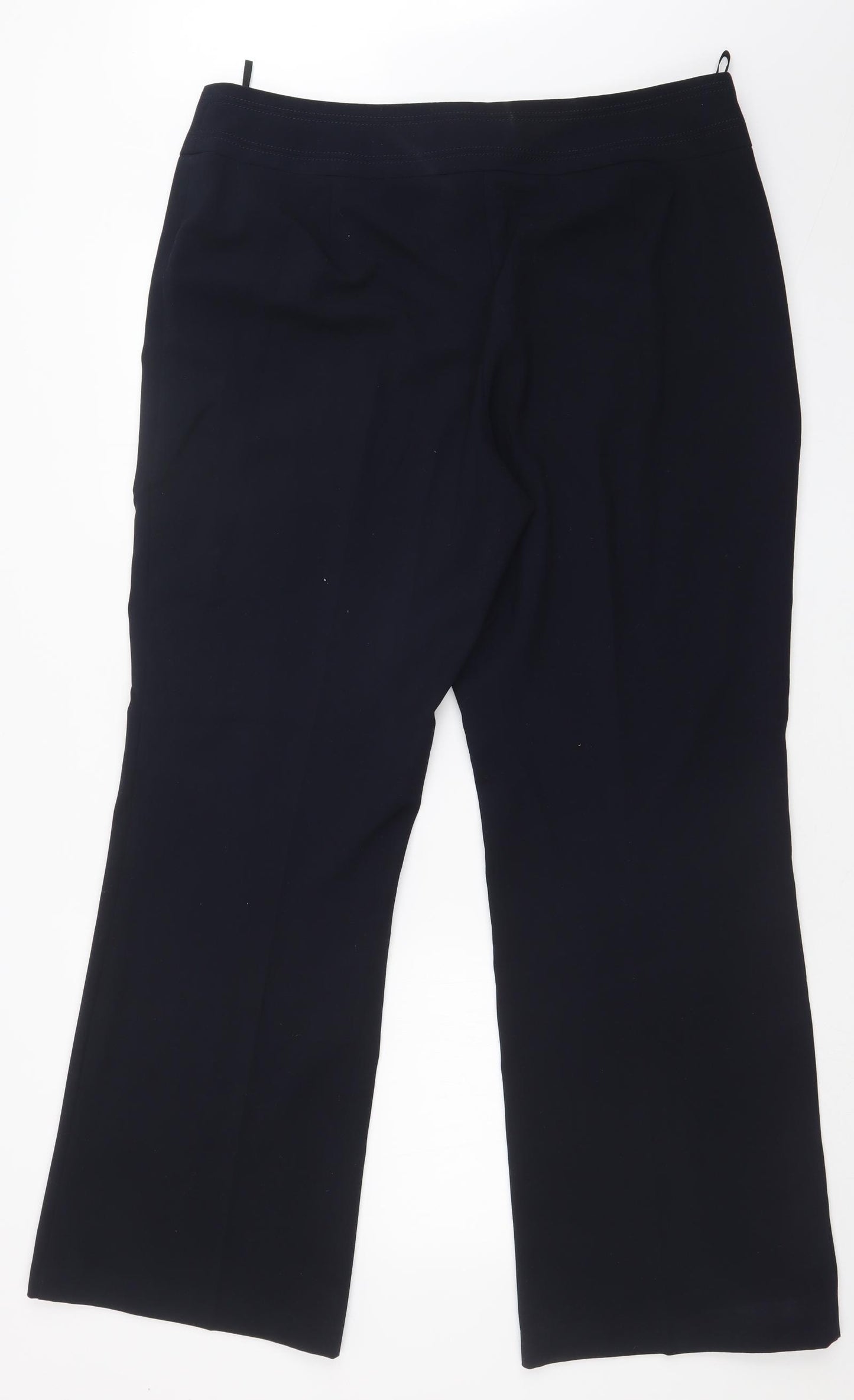 M&S Womens Blue   Dress Pants Trousers Size 16 L29 in