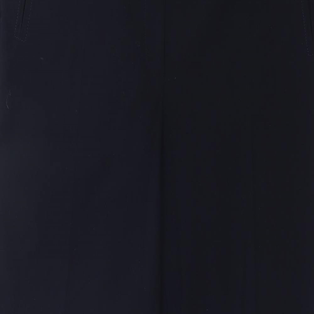 M&S Womens Blue   Dress Pants Trousers Size 16 L29 in