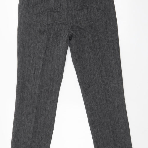 EWM Womens Grey   Dress Pants Trousers Size 12 L27 in