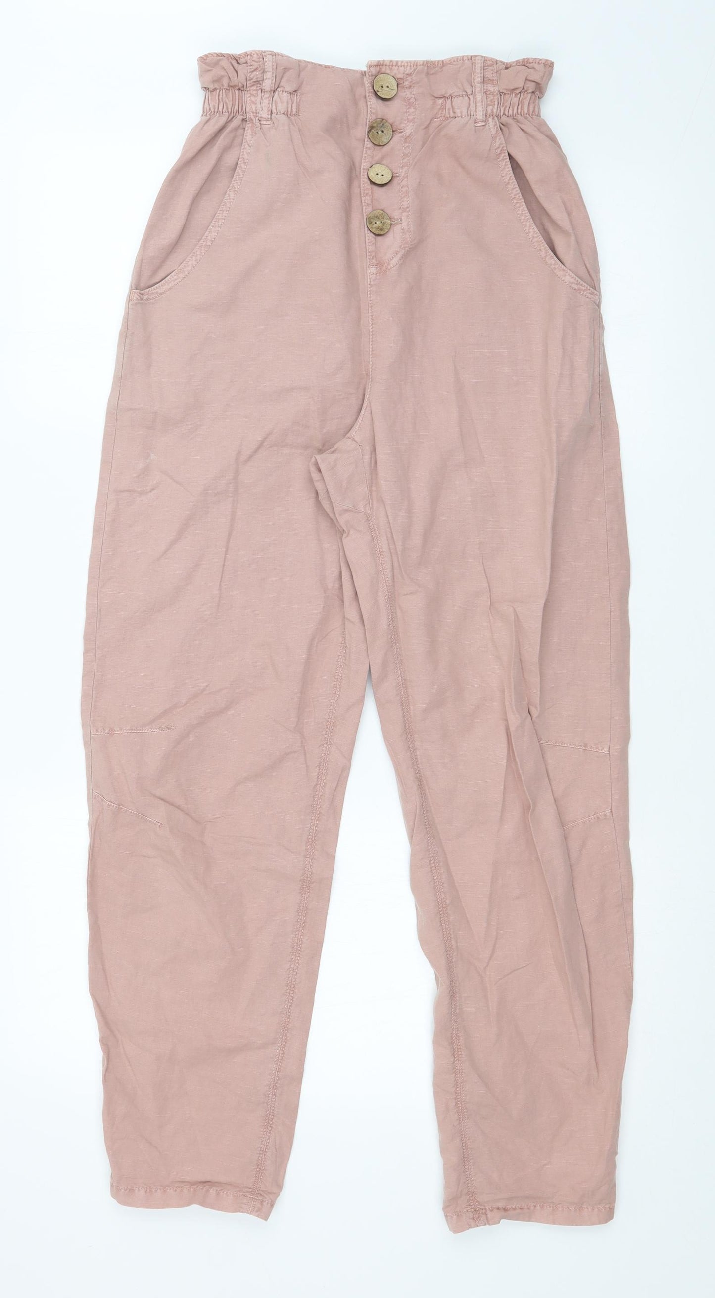 Zara Womens Pink   Trousers  Size 6 L28 in