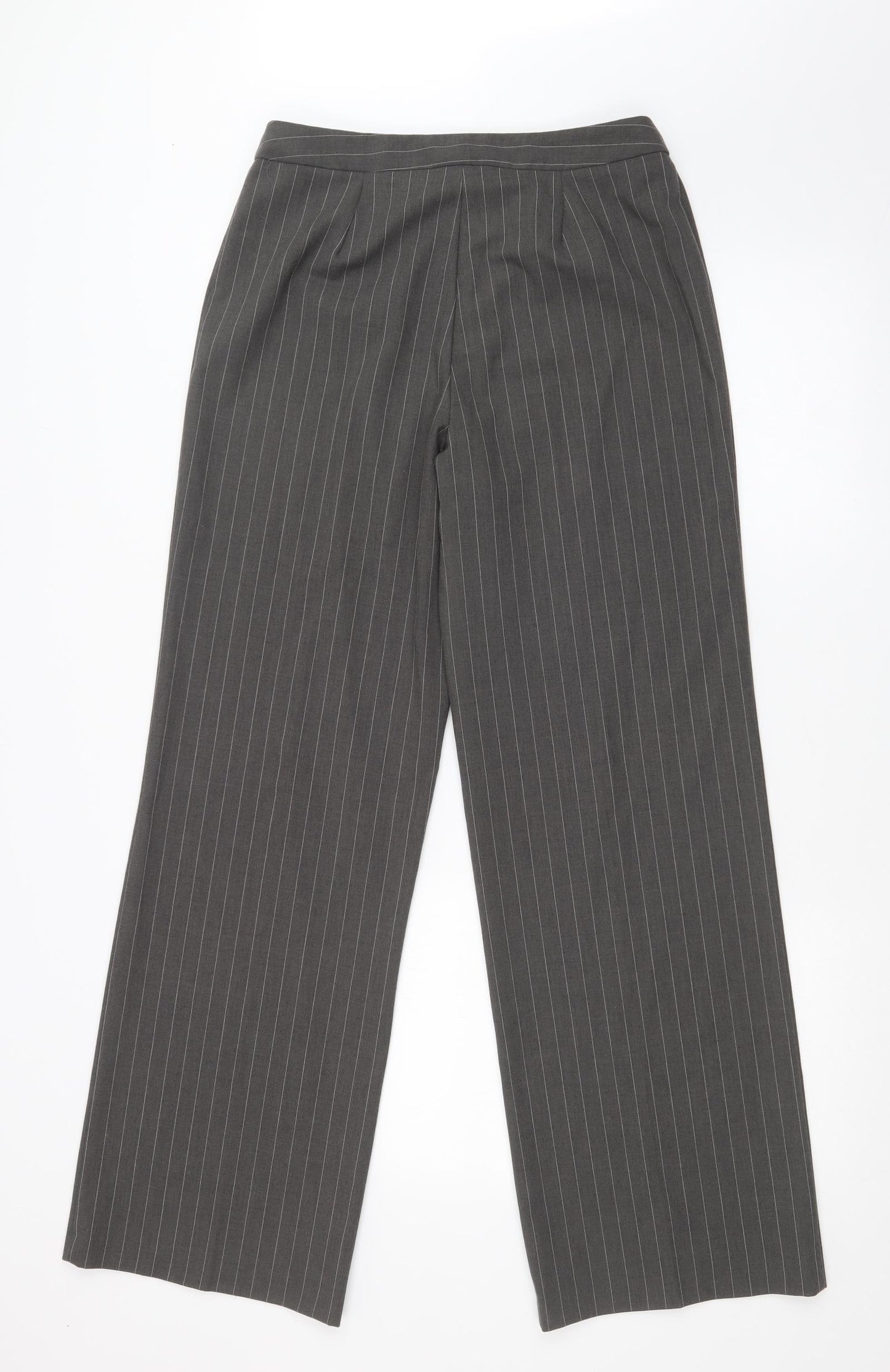 Warehouse Womens Multicoloured Striped  Dress Pants Trousers Size 12 L30 in