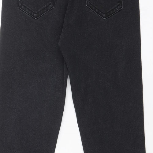 DENIM CO Womens Black   Straight Jeans Size 8 L28 in