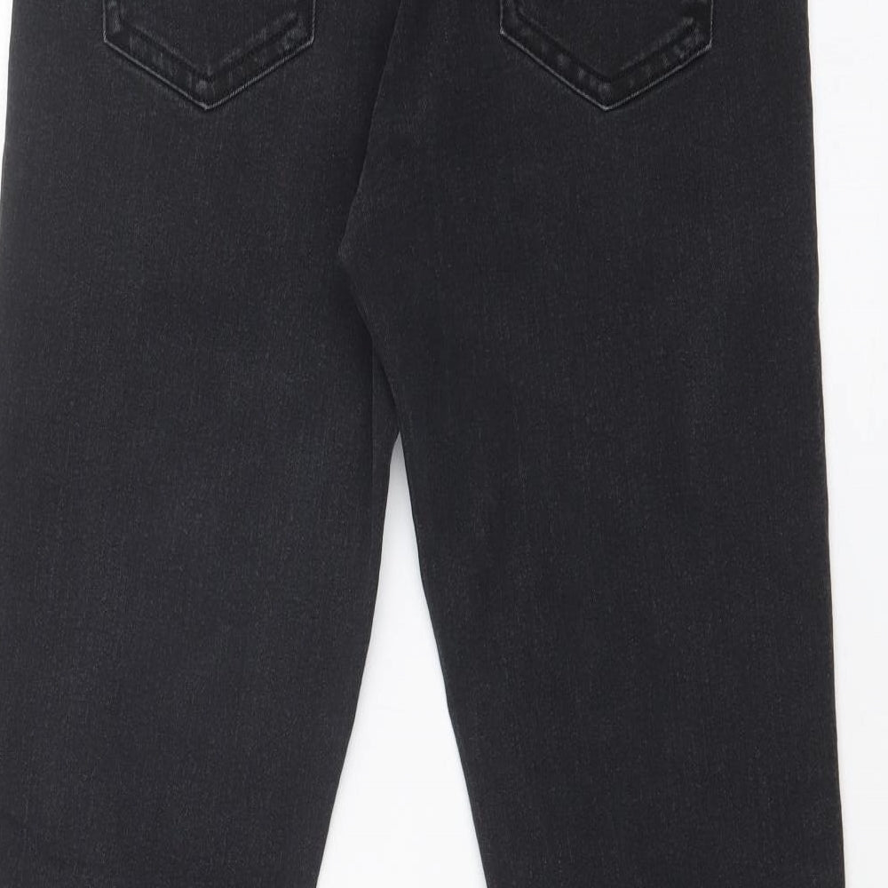 DENIM CO Womens Black   Straight Jeans Size 8 L28 in