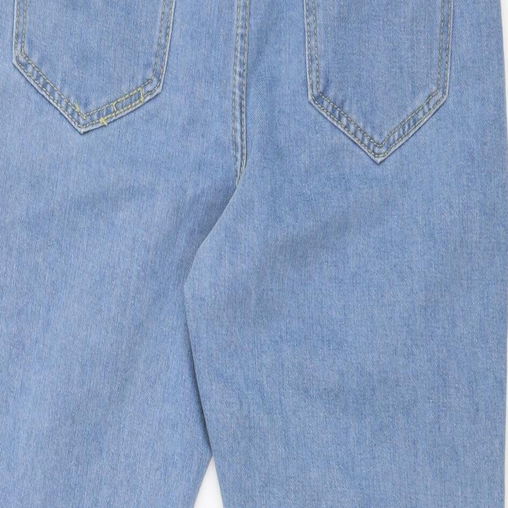 Boohoo Womens Blue   Straight Jeans Size 14 L25 in