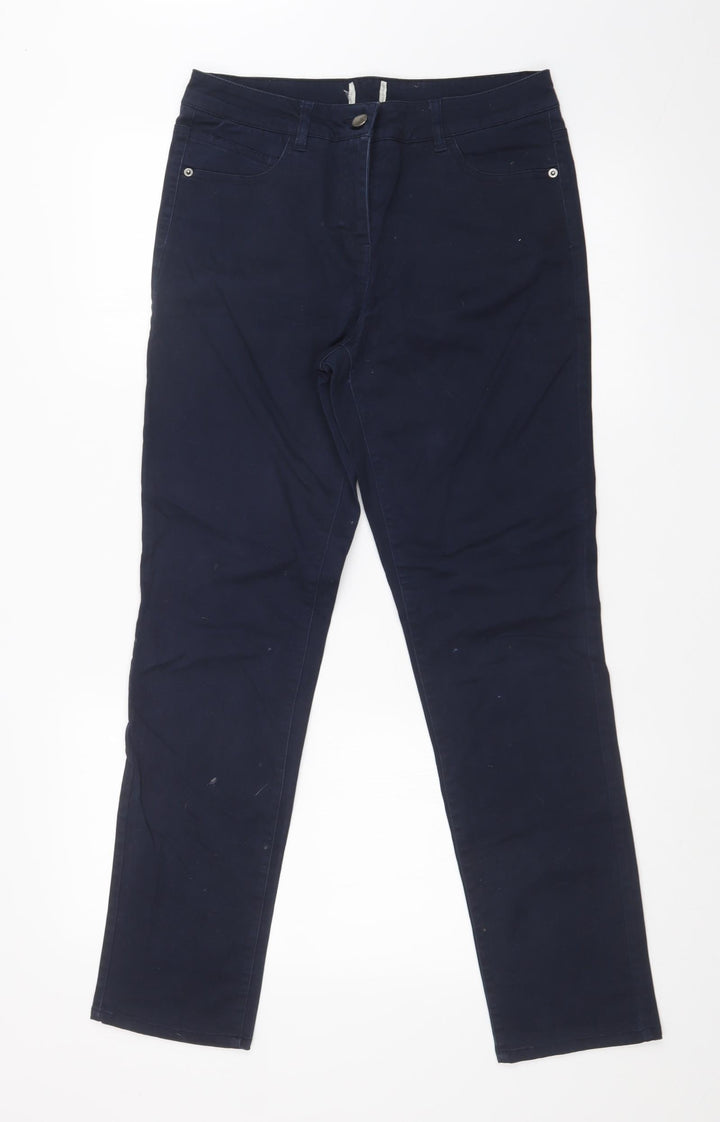 Preworn Womens Blue   Straight Jeans Size 8 L28 in