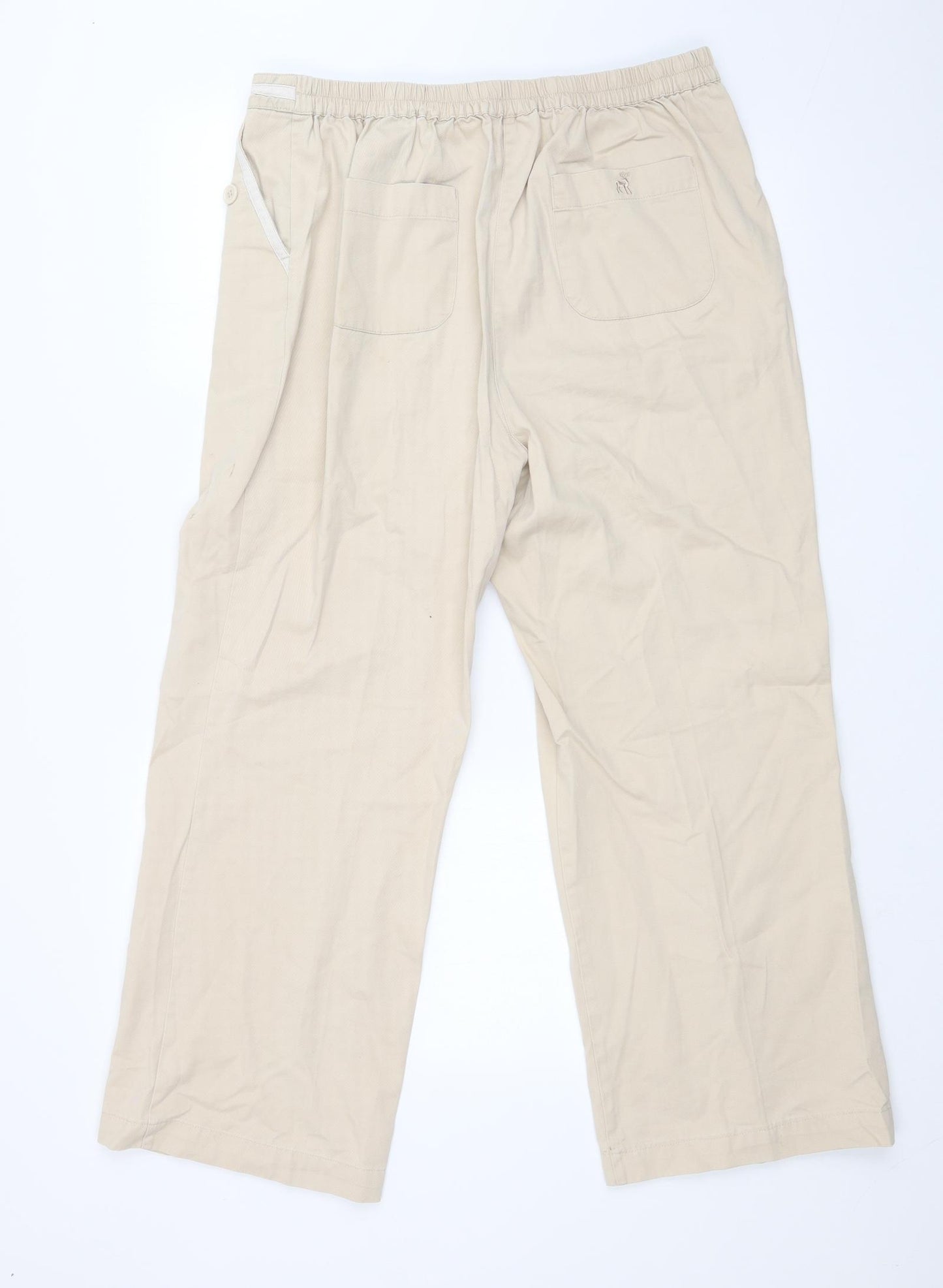 Tulchan Womens Beige   Trousers  Size 16 L26 in