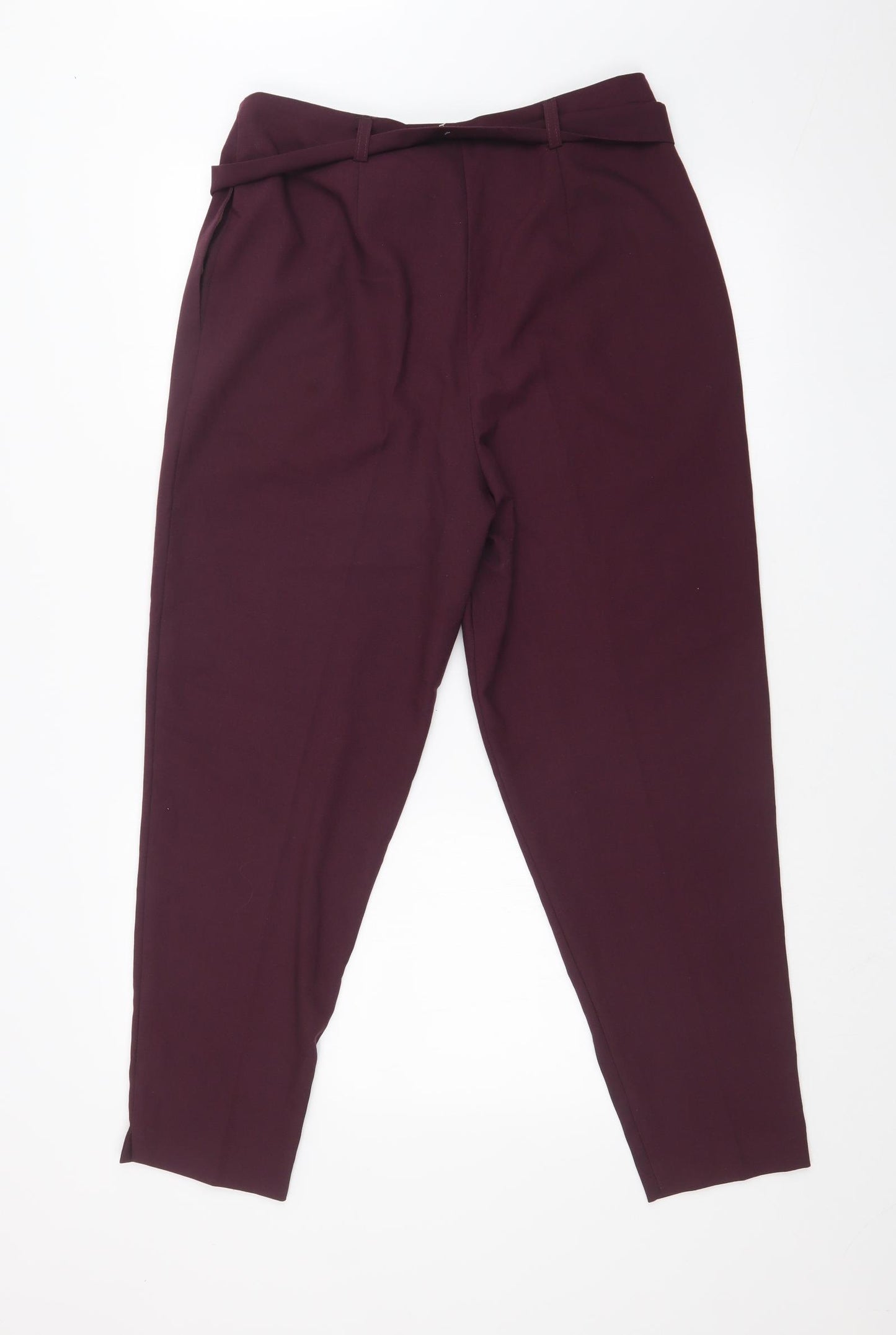 New Look Womens Purple   Trousers  Size 12 L26 in