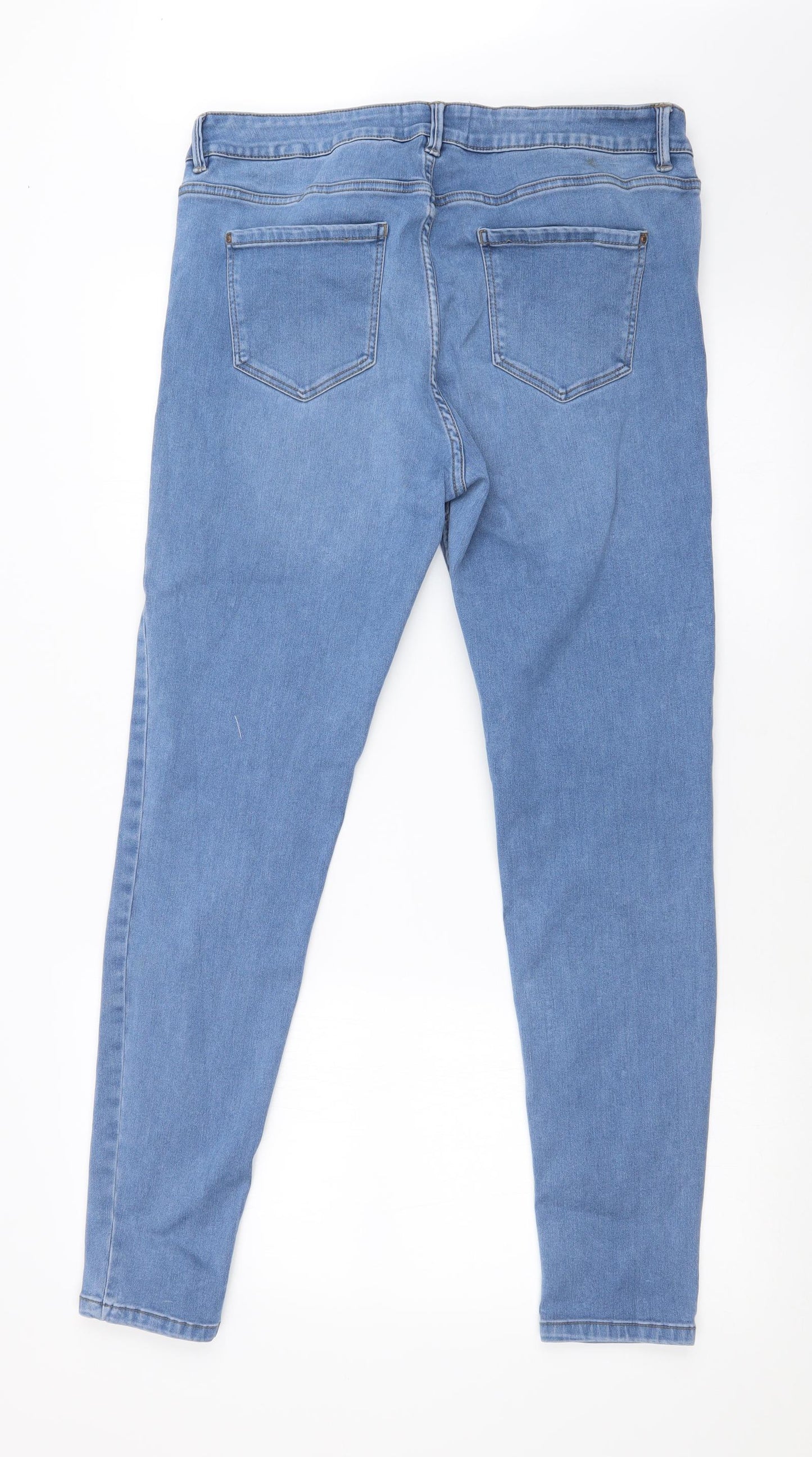 New Look Womens Blue   Skinny Jeans Size 16 L28 in