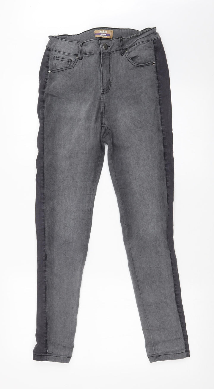 Janina Womens Grey   Skinny Jeans Size 8 L27 in