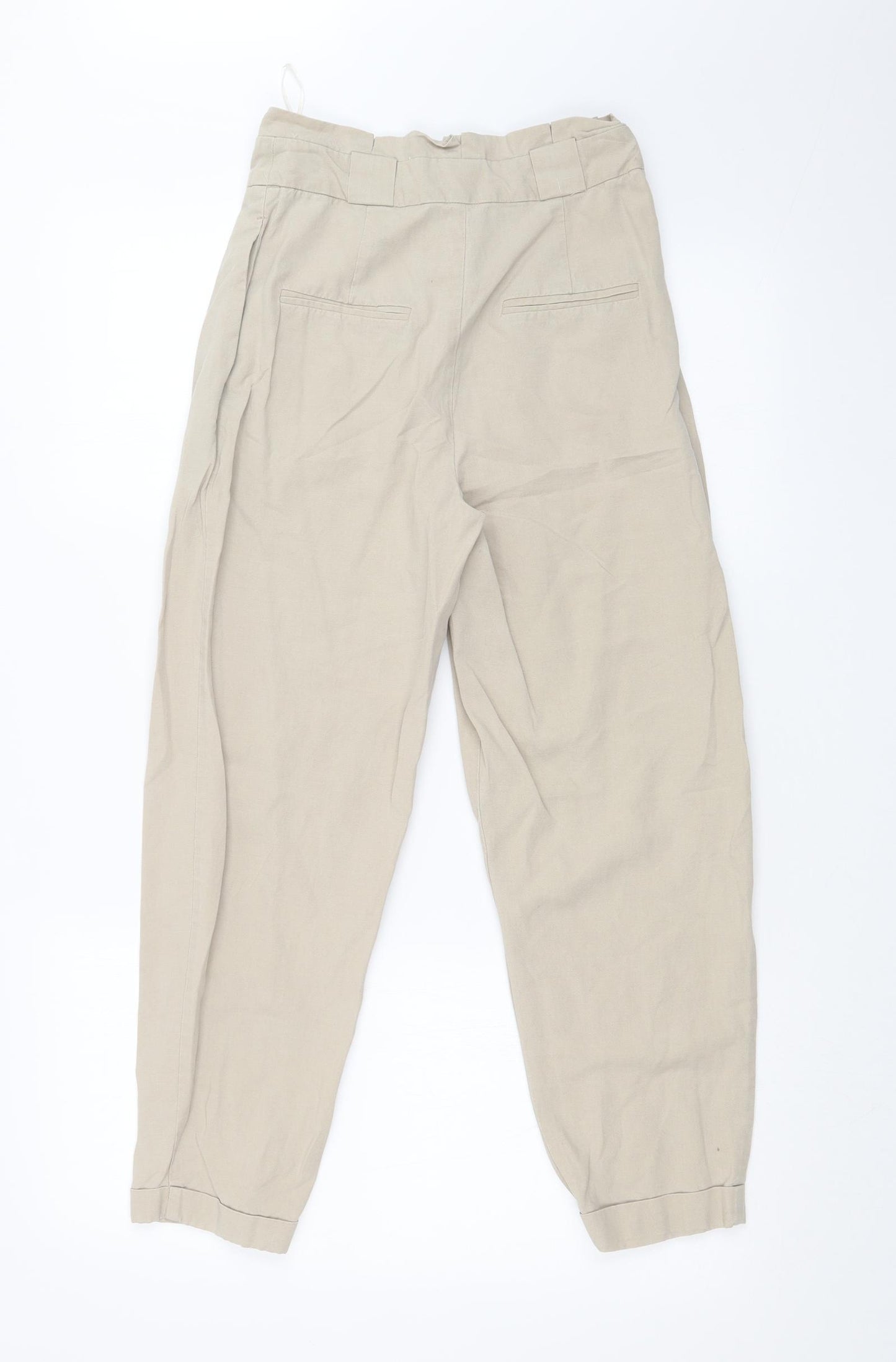 Topshop Womens Beige   Trousers  Size 6 L24 in