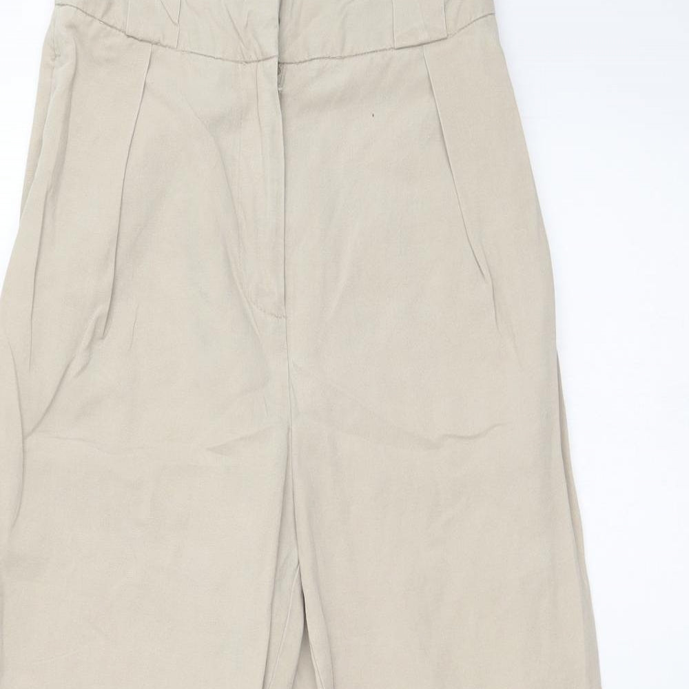 Topshop Womens Beige   Trousers  Size 6 L24 in