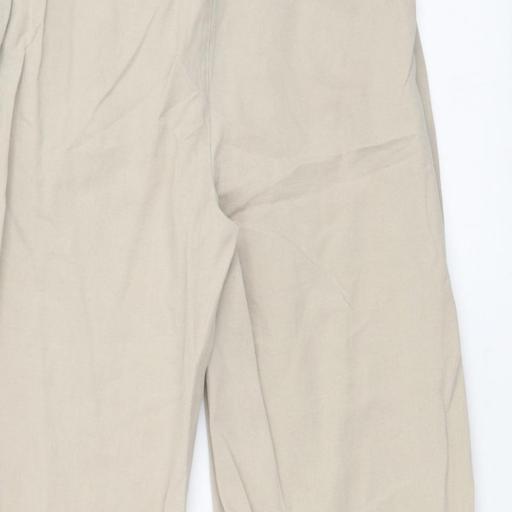Topshop Womens Beige   Trousers  Size 6 L24 in