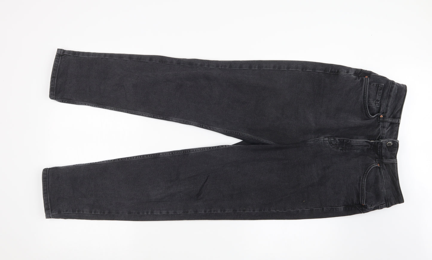 DENIM CO Womens Black   Mom Jeans Size 12 L28 in