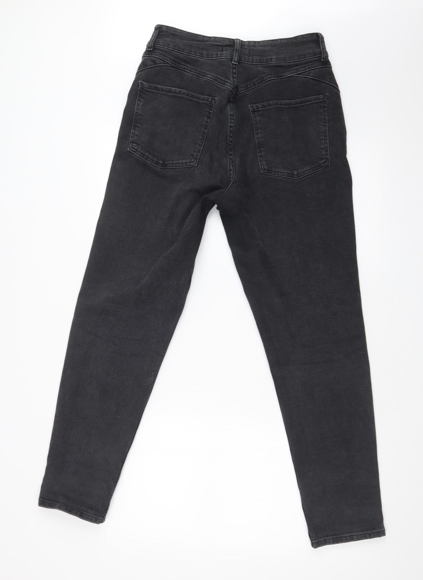 DENIM CO Womens Black   Mom Jeans Size 12 L28 in