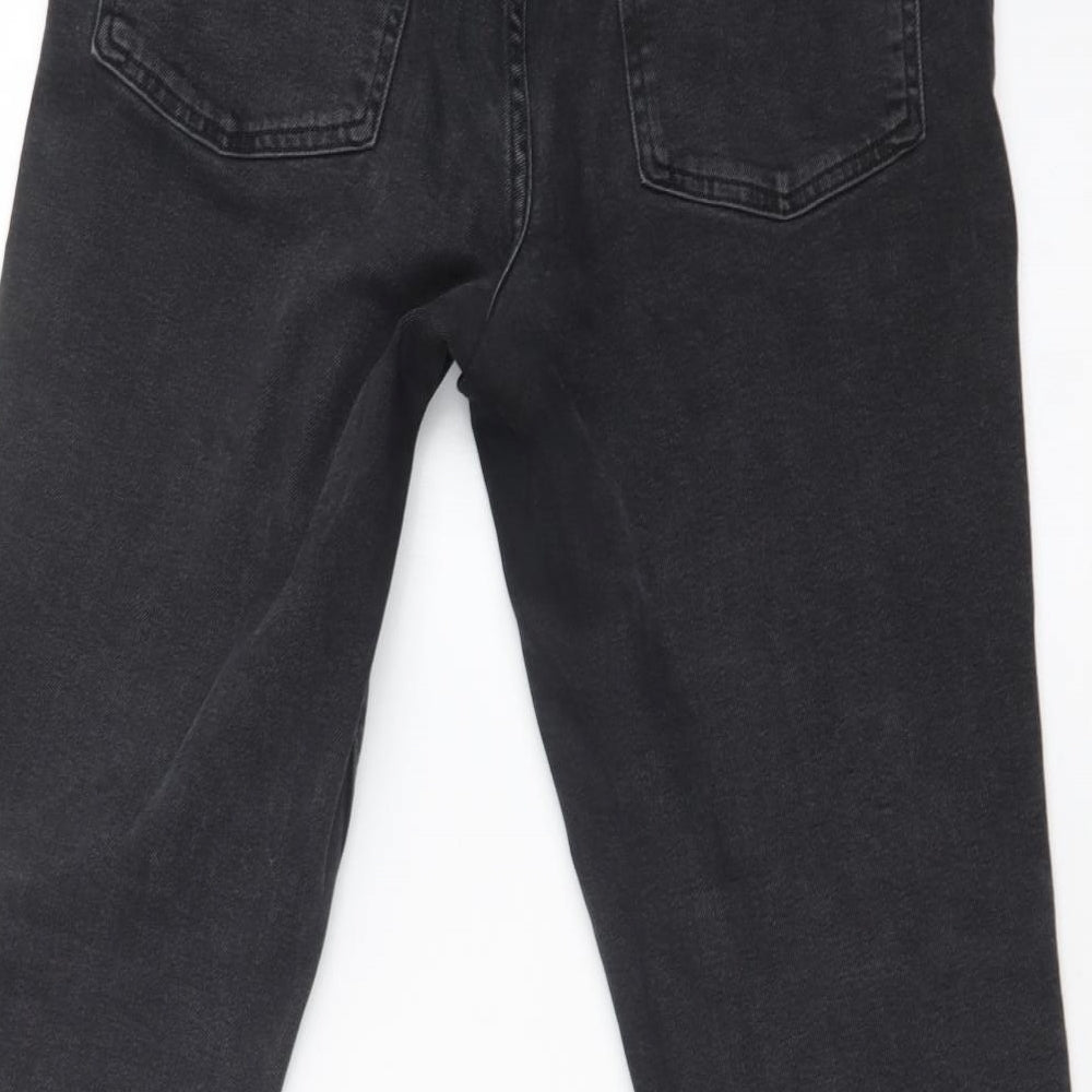 DENIM CO Womens Black   Mom Jeans Size 12 L28 in
