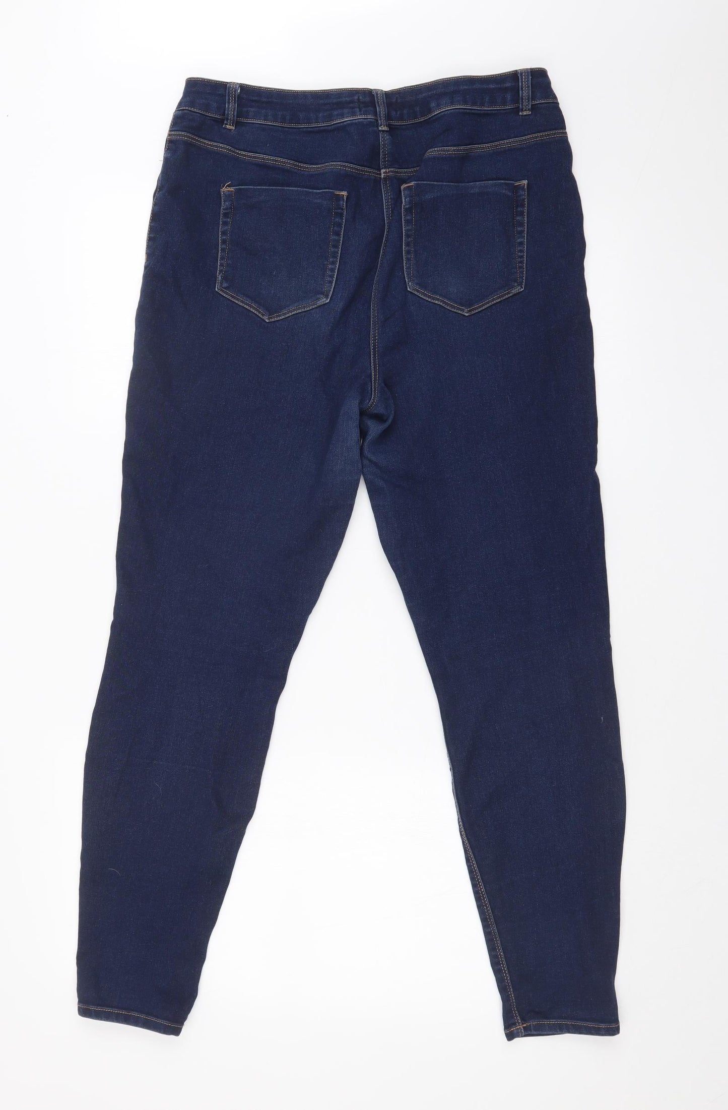 PAPYA Womens Blue   Skinny Jeans Size 14 L26 in