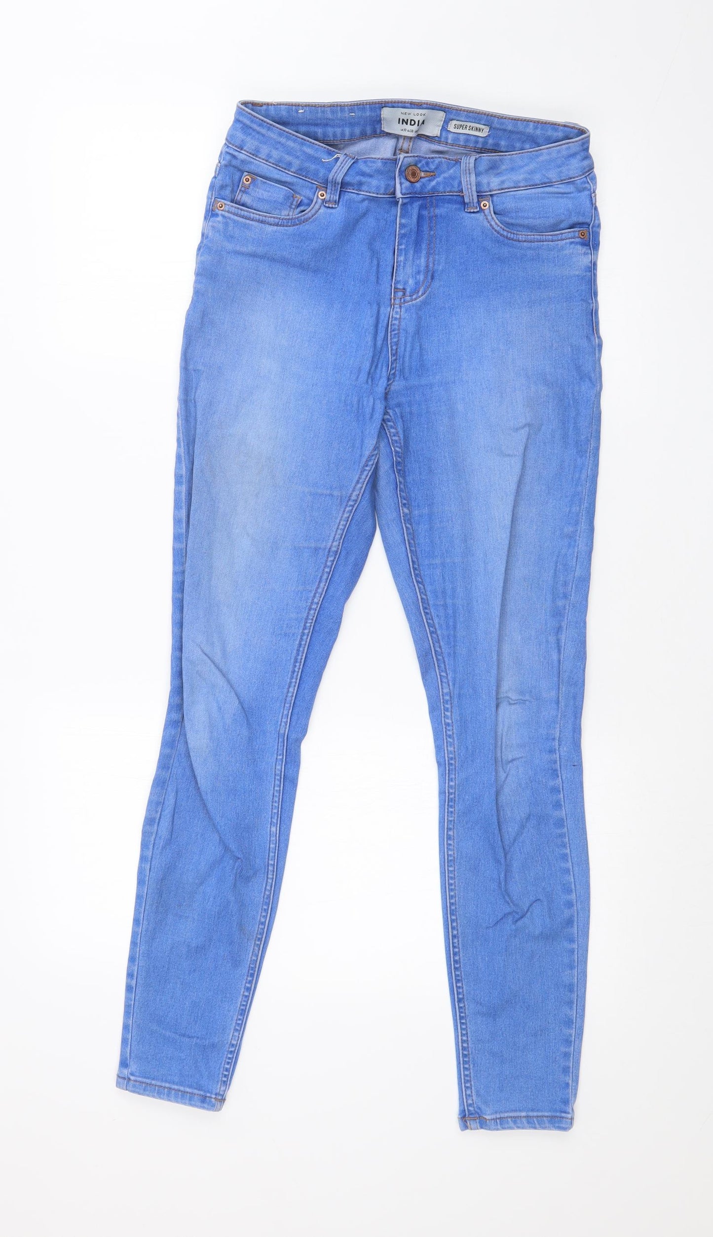 New Look Womens Blue   Skinny Jeans Size 10 L28 in