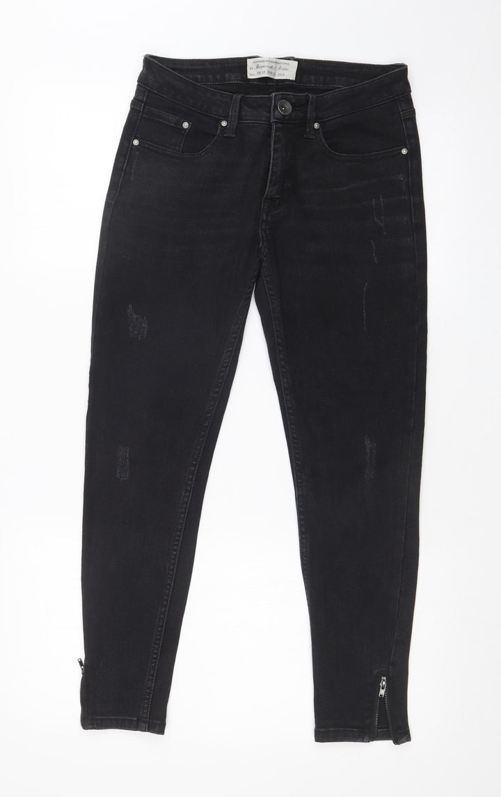 DIAMONDS & DIVA Womens Black   Skinny Jeans Size 10 L25 in
