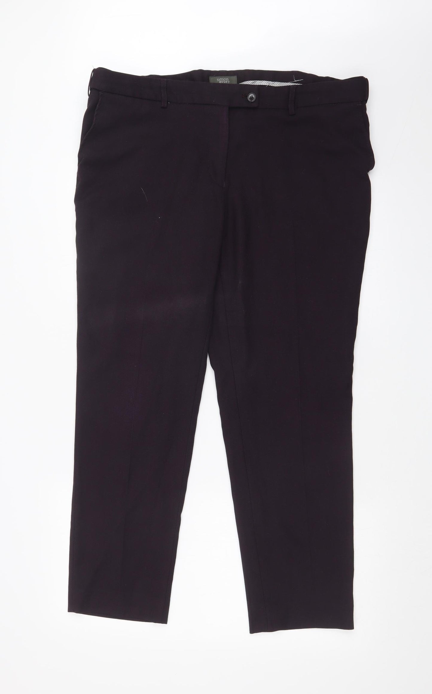 SIMON JERSEY Womens Purple   Trousers  Size 20 L27 in