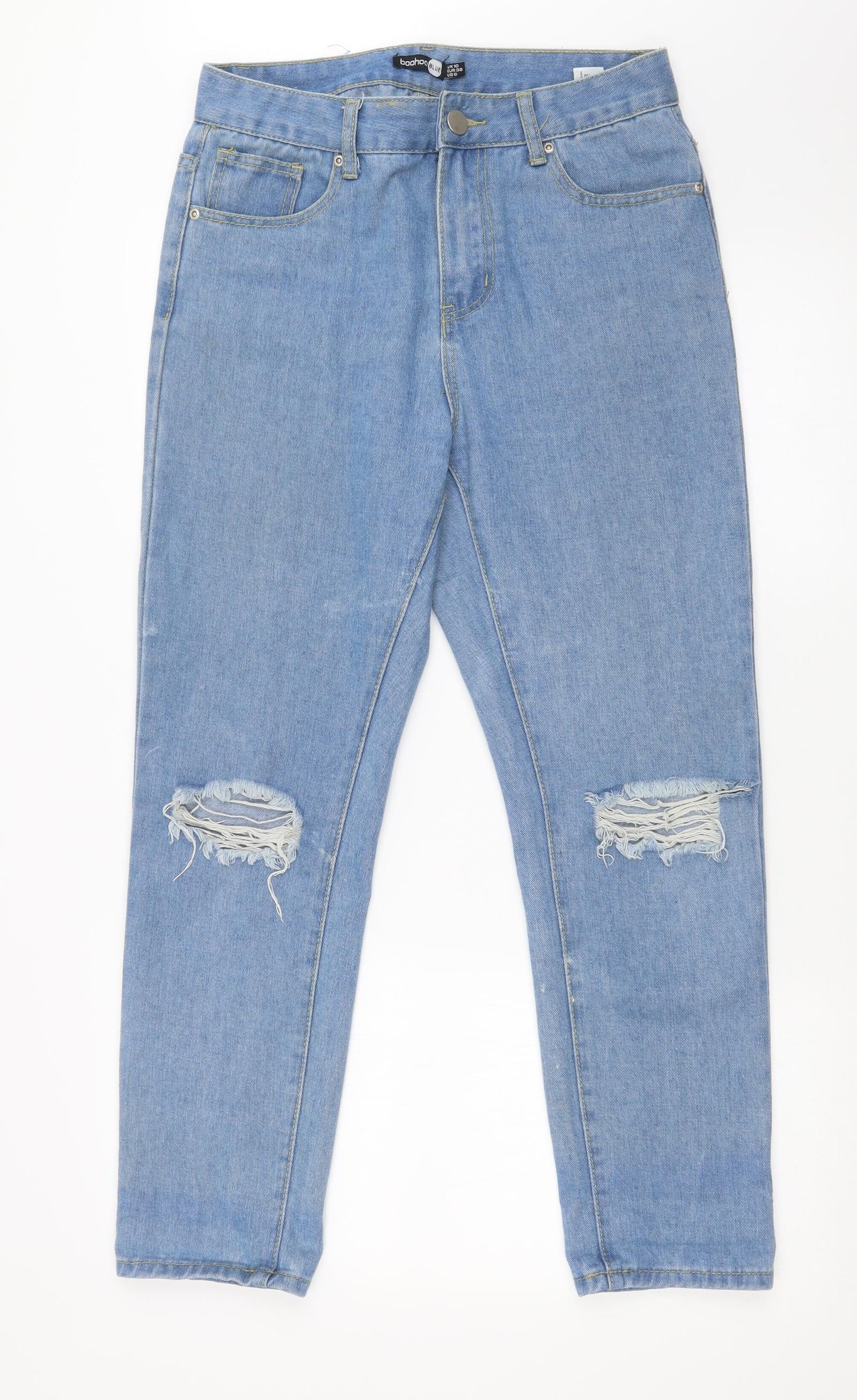 Boohoo Womens Blue   Mom Jeans Size 10 L27 in